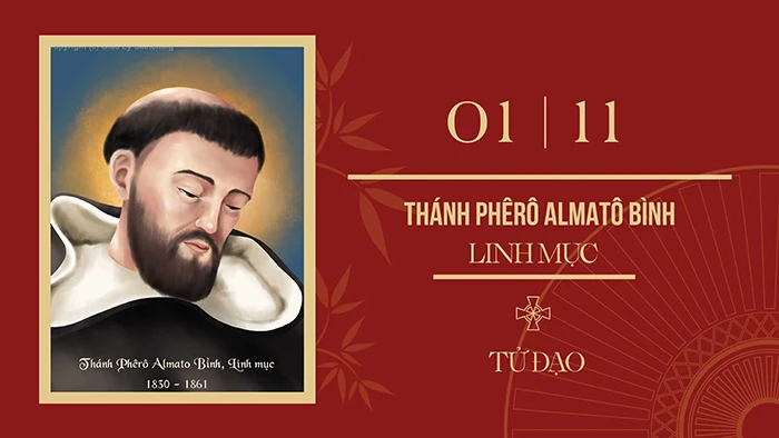 Ngày 1/11: Thánh Phêrô Almatô Bình – Linh mục (1831-1861)