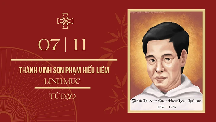 Ngày 7/11: Thánh Vinh-sơn Lê Quang Liêm – Linh mục (1732-1113), tử đạo Việt Nam