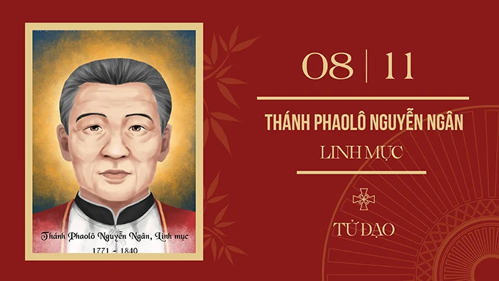 Ngày 8/11: Thánh Phao-lô Nguyễn Ngân – Linh mục (1790-1840), tử đạo Việt Nam