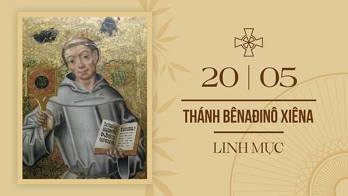 Ngày 20/5: Thánh Bênađinô Xiêna – Linh mục, Lễ nhớ tùy chọn
