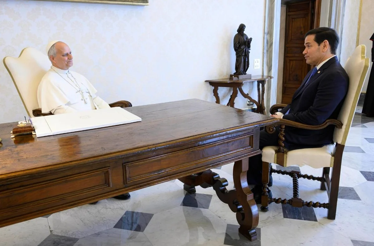 Đức Thánh Cha tiếp Ngoại trưởng Rubio   (@Vatican Media)